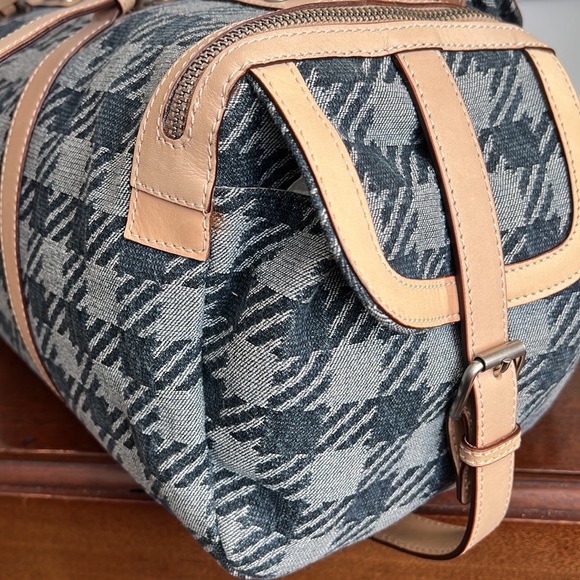 GAETANO NAVARRA LINEA TATIJEANS JACQUARD JEANS AND NATUAL CALF LEATHER BAG - Picture 15 of 15